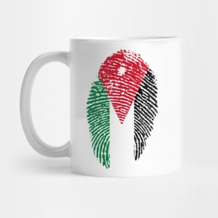 Jordan Flag On A Finger print | Love Jordan Mug